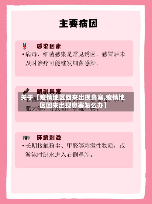 关于【疫情地区回来出现鼻塞,疫情地区回来出现鼻塞怎么办】