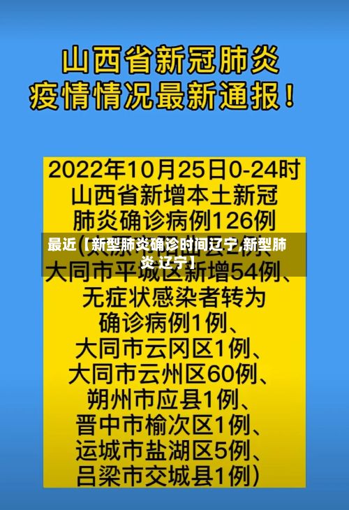 最近【新型肺炎确诊时间辽宁,新型肺炎 辽宁】-第2张图片