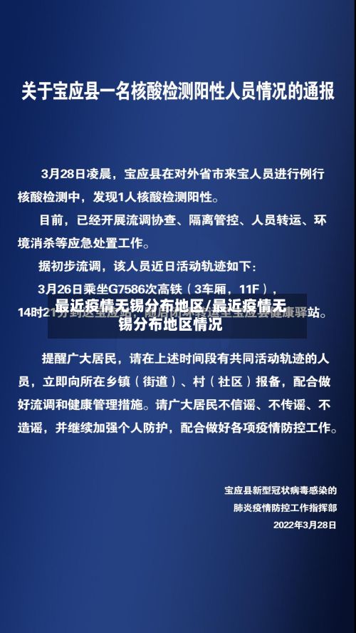最近疫情无锡分布地区/最近疫情无锡分布地区情况