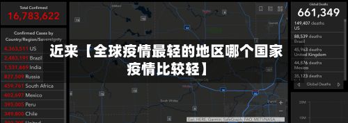 近来【全球疫情最轻的地区哪个国家疫情比较轻】-第3张图片