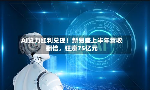 AI算力红利兑现！新易盛上半年营收翻倍	，狂赚75亿元-第3张图片