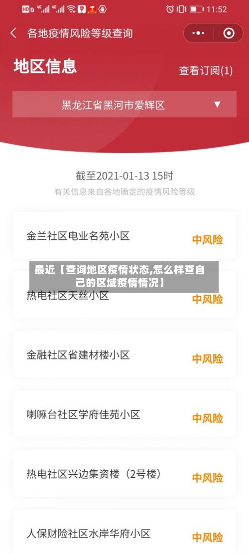 最近【查询地区疫情状态,怎么样查自己的区域疫情情况】
