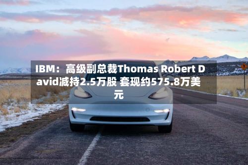 IBM:高级副总裁Thomas Robert David减持2.5万股 套现约575.8万美元-第3张图片