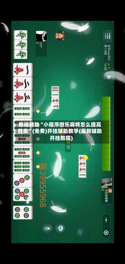教程辅助“小程序微乐麻将怎么提高胜率”(免费)开挂辅助教学(最新辅助开挂教程)-第3张图片