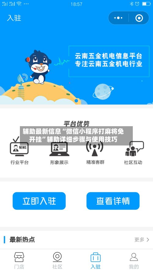 辅助最新信息“微信小程序打麻将免开挂	”辅助详细步骤与使用技巧-第2张图片