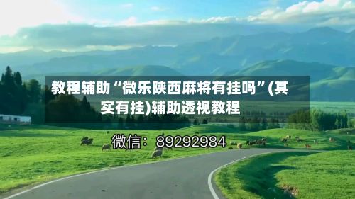教程辅助“微乐陕西麻将有挂吗	”(其实有挂)辅助透视教程-第3张图片