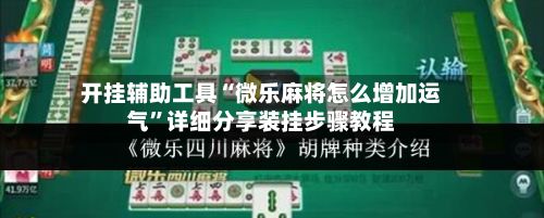 开挂辅助工具“微乐麻将怎么增加运气”详细分享装挂步骤教程-第2张图片