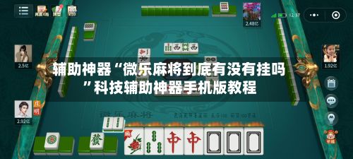 辅助神器“微乐麻将到底有没有挂吗	”科技辅助神器手机版教程-第2张图片