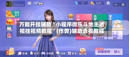 万能开挂辅助“小程序微乐斗地主透视挂视频教程”(作弊)辅助透视教程-第2张图片