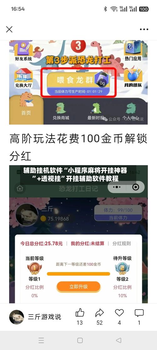 辅助挂机软件“小程序麻将开挂神器”+透视挂	”开挂辅助软件教程-第2张图片