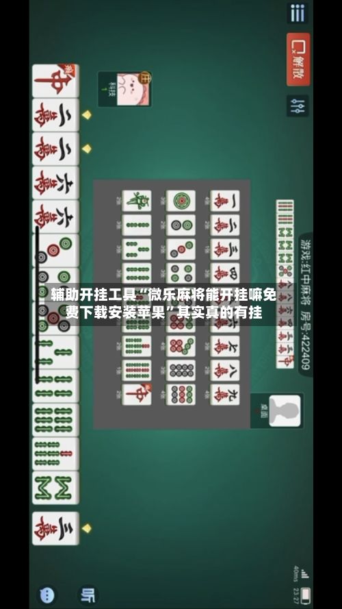 辅助开挂工具“微乐麻将能开挂嘛免费下载安装苹果”其实真的有挂