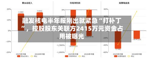 融发核电半年报刚出就紧急“打补丁”，控股股东关联方2415万元资金占用被曝光-第2张图片