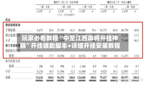 玩家必看教程“中至江西麻将开挂神器	”开挂辅助脚本+详细开挂安装教程-第2张图片