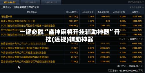 一键必胜“雀神麻将开挂辅助神器”开挂(透视)辅助神器-第3张图片