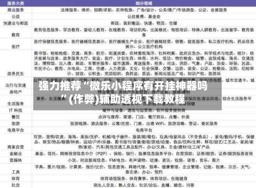 强力推荐“微乐小程序有开挂神器吗”(作弊)辅助透视下载教程-第2张图片