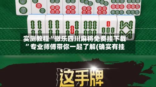 实测教程“微乐四川麻将免费挂下载”专业师傅带你一起了解(确实有挂