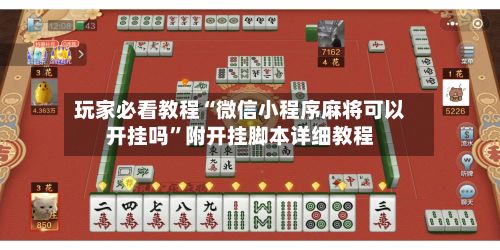 玩家必看教程“微信小程序麻将可以开挂吗”附开挂脚本详细教程-第2张图片