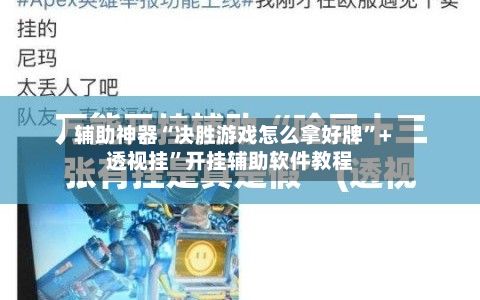 辅助神器“决胜游戏怎么拿好牌	”+透视挂”开挂辅助软件教程-第2张图片